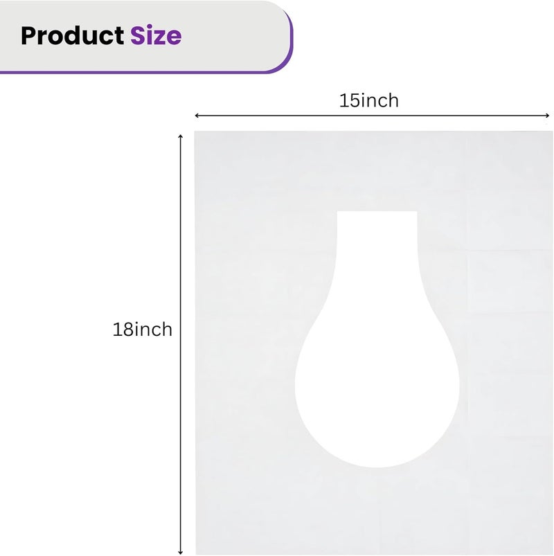 ST&JT Travel Toilet Seat Covers Disposable Flushable – XL Protection for Standard & Elongated Toilets, 100 Pack - Image 2